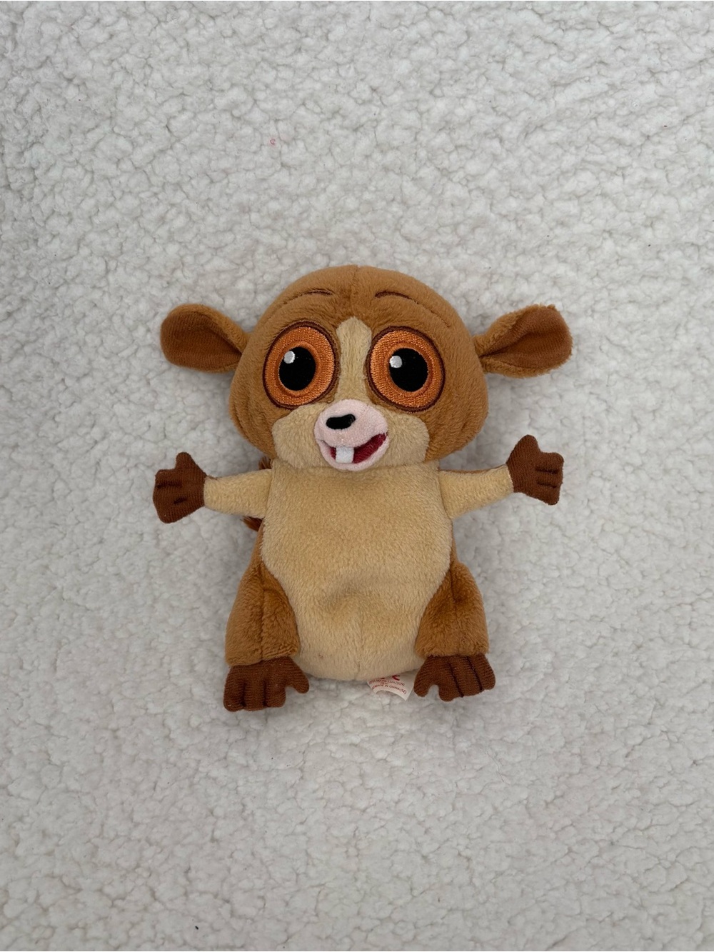 Ty Beanie Baby 2010 Mort The Lemur From The Movie Madagascar